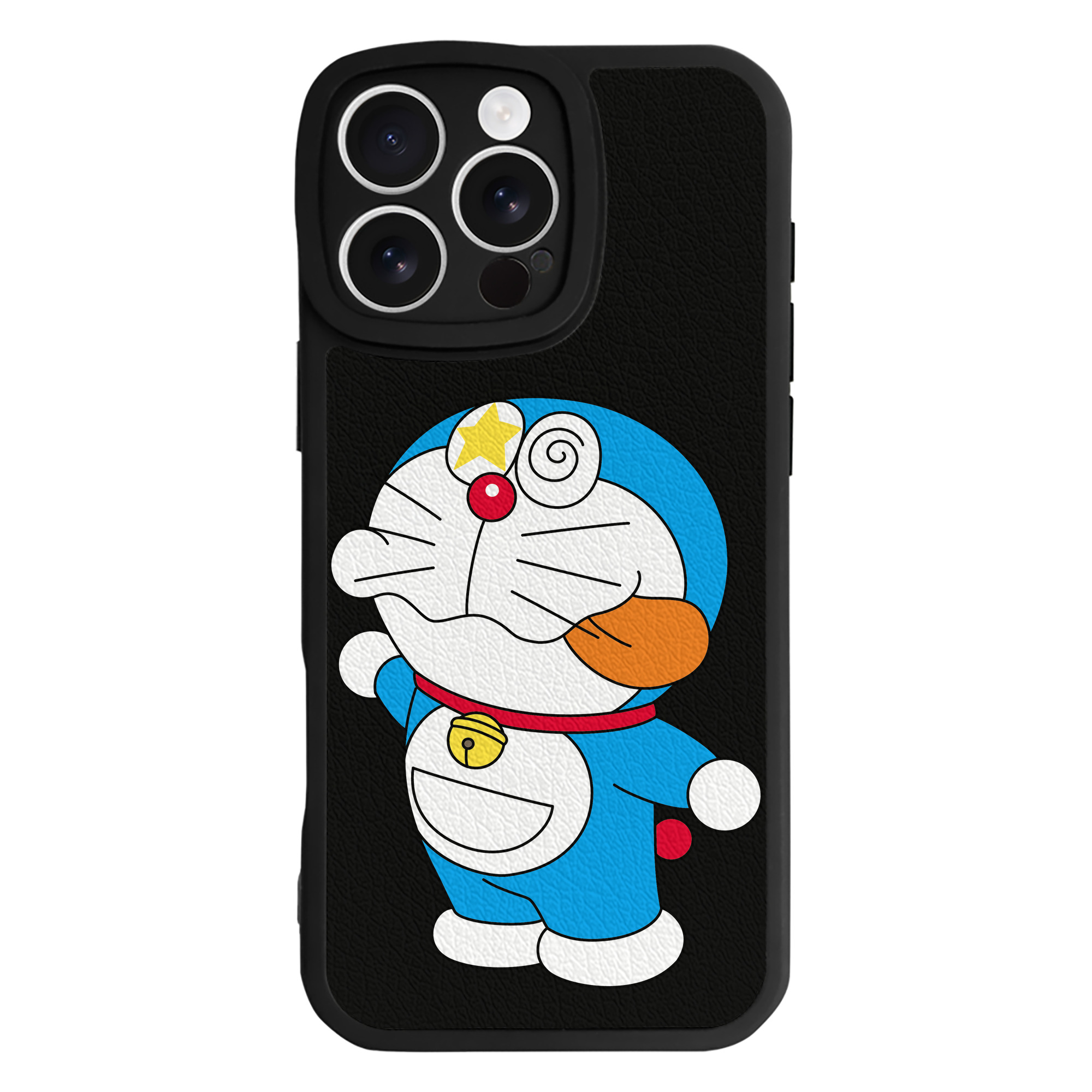（画像用） ドラえもん Doraemon 【iPhone 16シリーズ対応】シリコンスマホケース（レザー調） 材質：シリコン